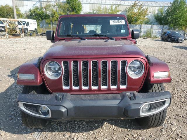 1C4JJXP64MW787316 - 2021 JEEP WRANGLER U SAHARA 4XE RED photo 5