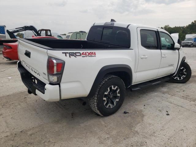 5TFCZ5AN9MX265863 - 2021 TOYOTA TACOMA DOUBLE CAB WHITE photo 3