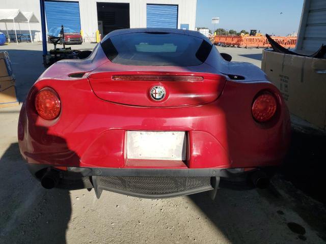 ZARBAAA42FM158537 - 2015 ALFA ROMEO 4C RED photo 6