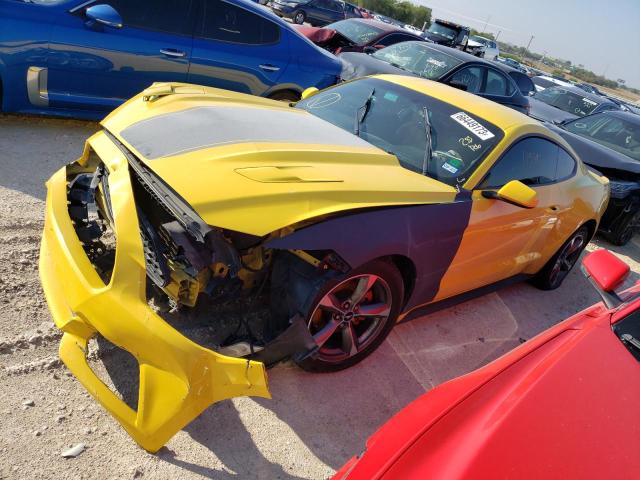 1FA6P8AM3G5285186 - 2016 FORD MUSTANG YELLOW photo 1
