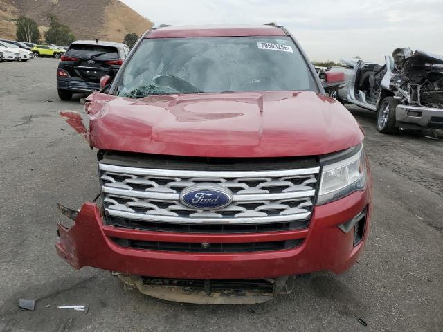 1FM5K7FH8JGC91048 - 2018 FORD EXPLORER LIMITED RED photo 5
