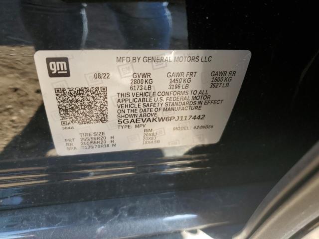 5GAEVAKW6PJ117442 - 2023 BUICK ENCLAVE ESSENCE 黑色 照片 12