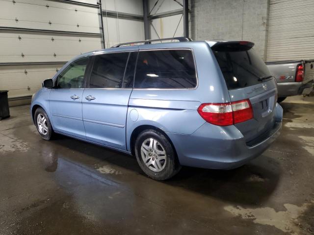 5FNRL38787B110940 - 2007 HONDA ODYSSEY EXL BLUE photo 2