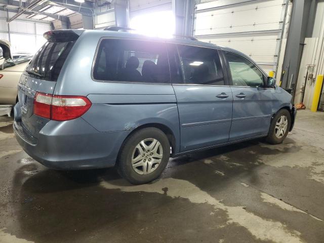 5FNRL38787B110940 - 2007 HONDA ODYSSEY EXL BLUE photo 3