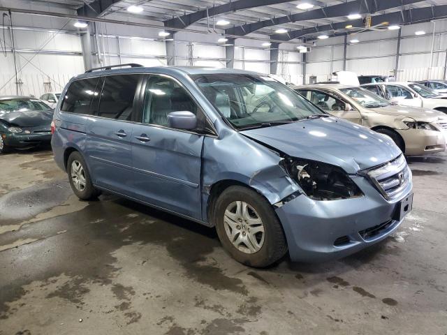 5FNRL38787B110940 - 2007 HONDA ODYSSEY EXL BLUE photo 4