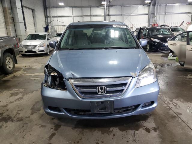5FNRL38787B110940 - 2007 HONDA ODYSSEY EXL BLUE photo 5