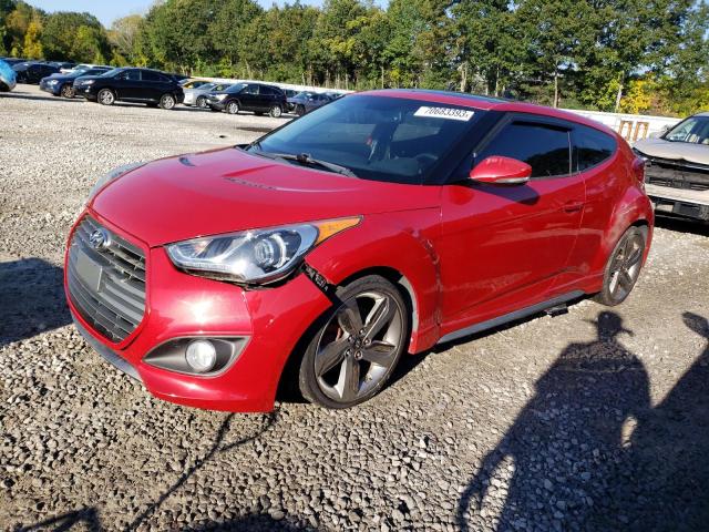 KMHTC6AEXDU122876 - 2013 HYUNDAI VELOSTER TURBO RED photo 1