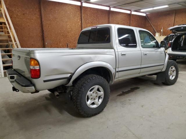 5TEHN72N84Z325510 - 2004 TOYOTA TACOMA DOUBLE CAB SILVER photo 3