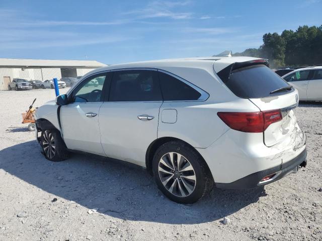 5FRYD4H48EB018677 - 2014 ACURA MDX TECHNOLOGY WHITE photo 2