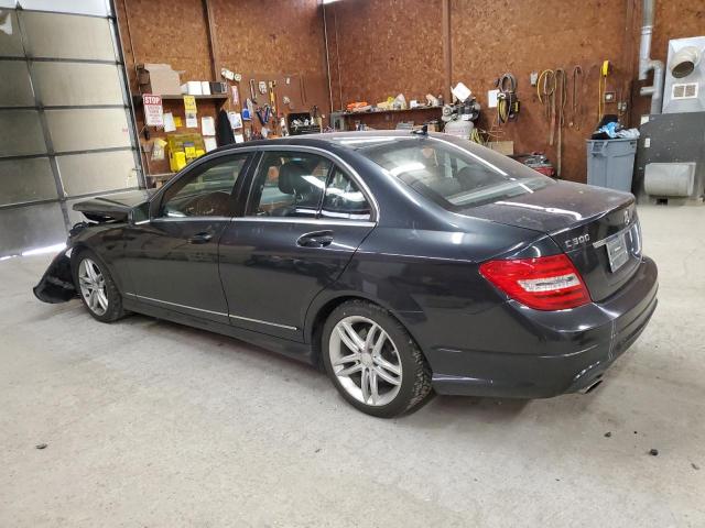WDDGF8BB5CR200436 - 2012 MERCEDES-BENZ C 300 4MATIC BLACK photo 2