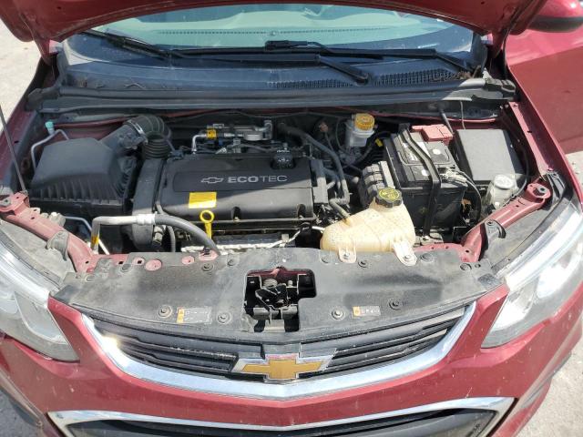 1G1JD5SH2H4124549 - 2017 CHEVROLET SONIC LT 栗色 照片 11