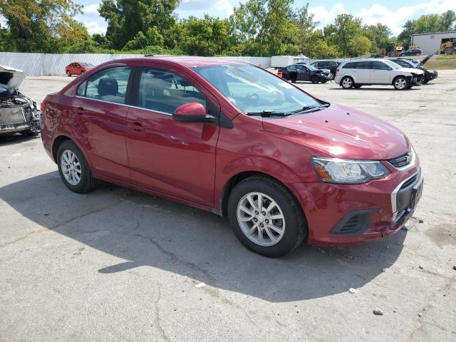 1G1JD5SH2H4124549 - 2017 CHEVROLET SONIC LT 栗色 照片 4