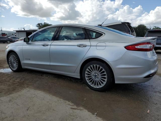 3FA6P0RUXER389853 - 2014 FORD FUSION TITANIUM HEV SILVER photo 2