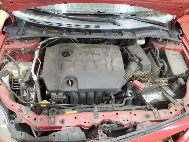2T1BU4EE5BC690880 - 2011 TOYOTA COROLLA BASE RED photo 11