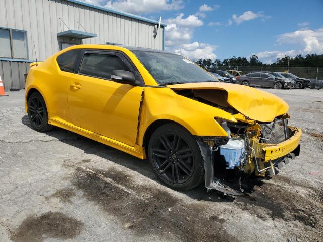 JTKJF5C70C3029115 - 2012 TOYOTA SCION TC YELLOW photo 4