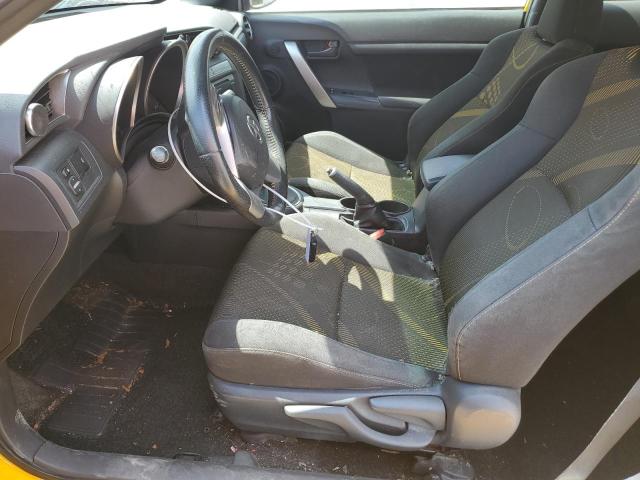 JTKJF5C70C3029115 - 2012 TOYOTA SCION TC YELLOW photo 7