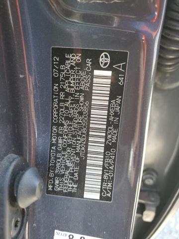 JTDKN3DU8C5503856 - 2012 TOYOTA PRIUS GRAY photo 12