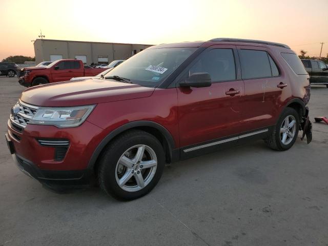 1FM5K7D83KGB38775 - 2019 FORD EXPLORER XLT RED photo 1