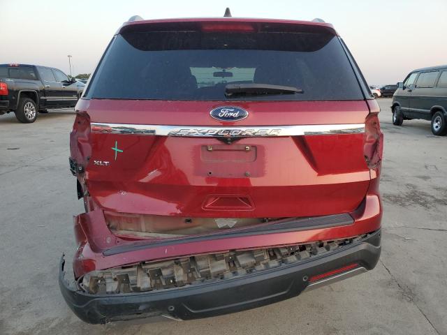 1FM5K7D83KGB38775 - 2019 FORD EXPLORER XLT RED photo 6