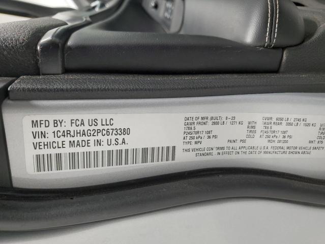 1C4RJHAG2PC673380 - 2023 JEEP GRAND CHER LAREDO Silber Foto 13