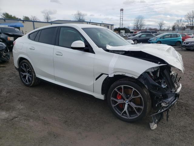 5UXCY8C06M9G82532 - 2021 BMW X6 M50I WHITE photo 4