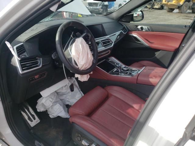 5UXCY8C06M9G82532 - 2021 BMW X6 M50I WHITE photo 7