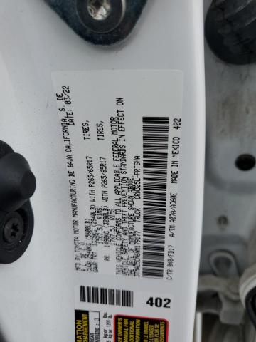 3TMAZ5CN6NM179177 - 2022 TOYOTA TACOMA DOUBLE CAB Ақ фото 12