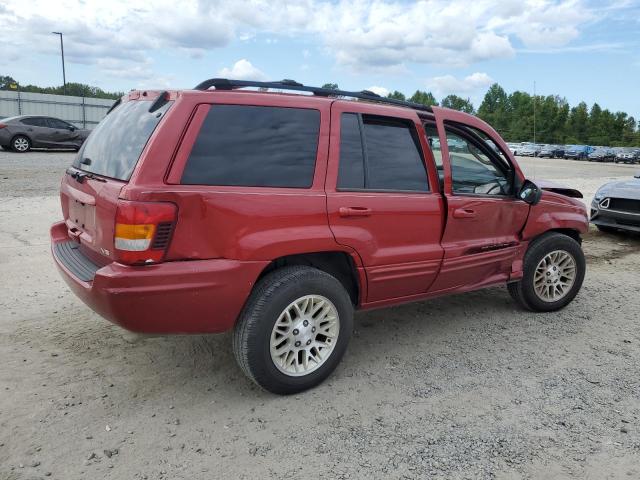 1J4GW58N34C124532 - 2004 JEEP GRAND CHER LIMITED RED photo 3