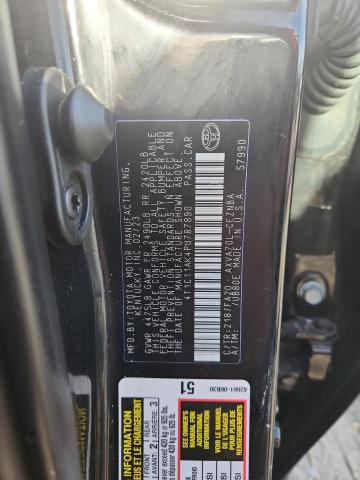 4T1C11AK4PU787890 - 2023 TOYOTA CAMRY LE 黑色 照片 12