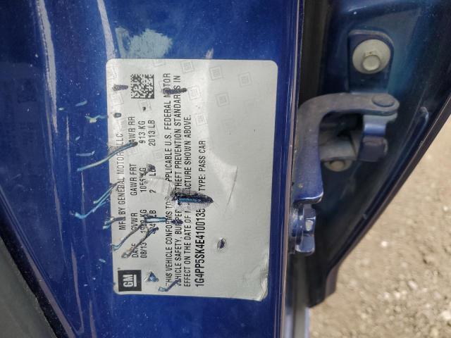 1G4PP5SK4E4100135 - 2014 BUICK VERANO BLUE photo 12