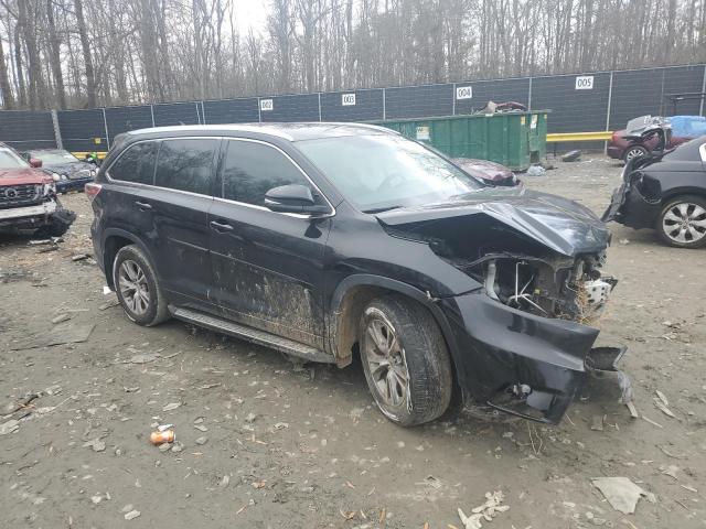 5TDJKRFH7FS086350 - 2015 TOYOTA HIGHLANDER XLE Սև լուսանկար 4