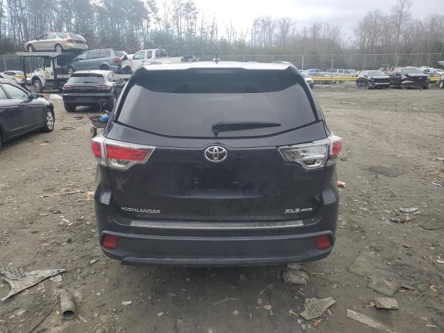 5TDJKRFH7FS086350 - 2015 TOYOTA HIGHLANDER XLE Սև լուսանկար 6