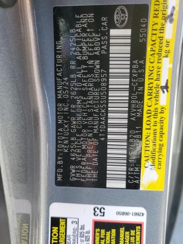 4T1DAACK5SU508957 - 2025 TOYOTA CAMRY XSE GRAY photo 12