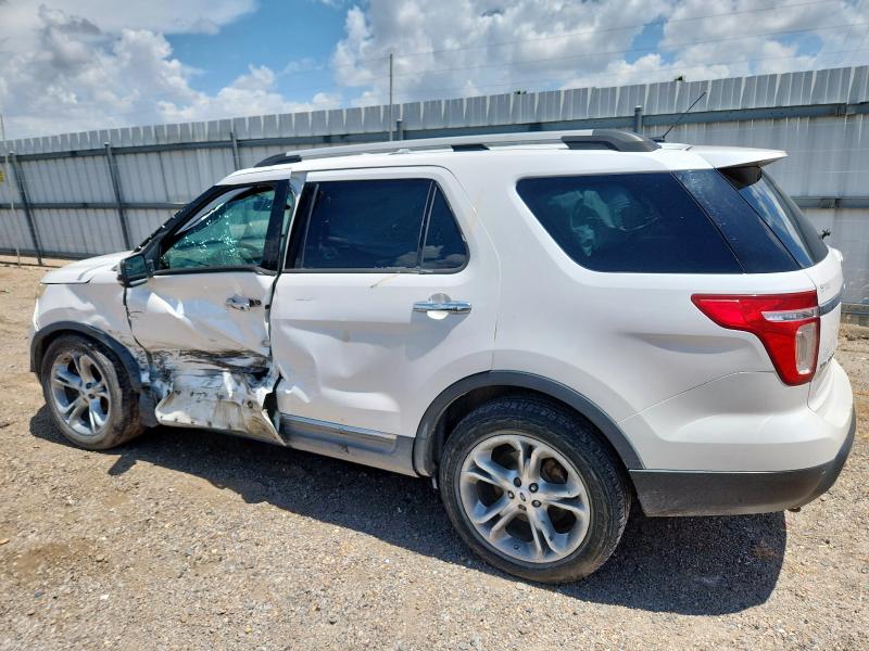 1FM5K8F84DGA62747 - 2013 FORD EXPLORER LIMITED WHITE photo 2