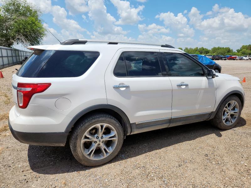 1FM5K8F84DGA62747 - 2013 FORD EXPLORER LIMITED WHITE photo 3