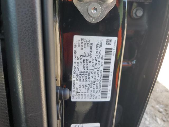 2HKRW2H54KH650909 - 2019 HONDA CR-V EX BLACK photo 13
