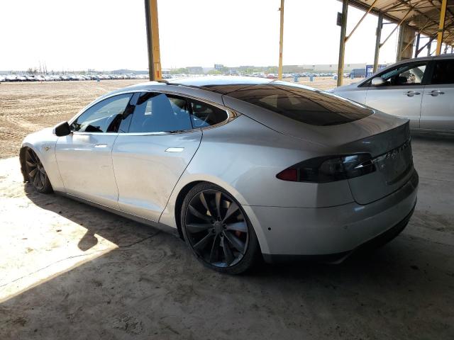 5YJSA1E47GF124480 - 2016 TESLA MODEL S SILVER photo 2