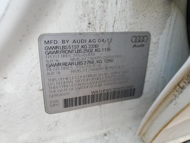 WA1UFAFL3DA053860 - 2013 AUDI A4 ALLROAD PREMIUM PLUS WHITE photo 13