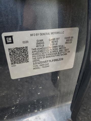 1G1ZD5ST7LF091228 - 2020 CHEVROLET MALIBU LT 石墨色 照片 12