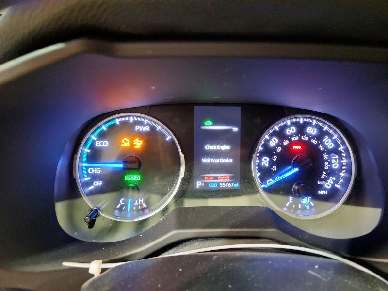 4T3L6RFV0MU007521 - 2021 TOYOTA RAV4 LE WHITE photo 9