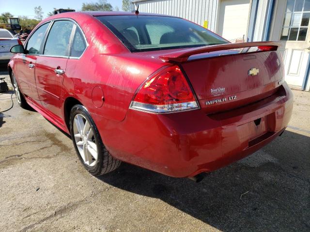 2G1WC5E34D1247073 - 2013 CHEVROLET IMPALA LTZ BURGUNDY photo 2