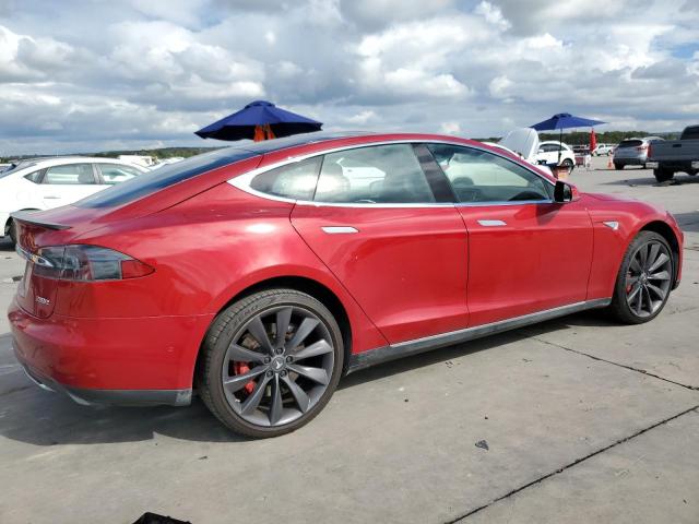 5YJSA1E47FF119973 - 2015 TESLA MODEL S 红色 照片 3