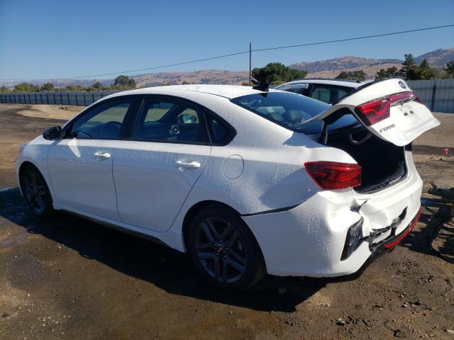 3KPF34AD1ME306017 - 2021 KIA FORTE GT LINE WHITE photo 2