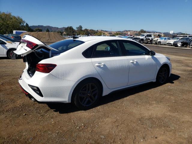 3KPF34AD1ME306017 - 2021 KIA FORTE GT LINE WHITE photo 3