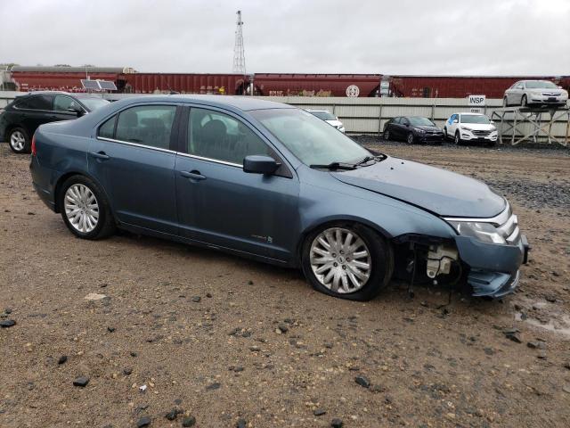 3FADP0L35CR334831 - 2012 FORD FUSION HYBRID BLUE photo 4