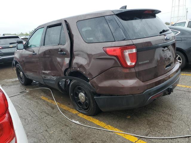 1FM5K8AR1HGC78528 - 2017 FORD EXPLORER POLICE INTERCEPTOR 栗色 照片 2