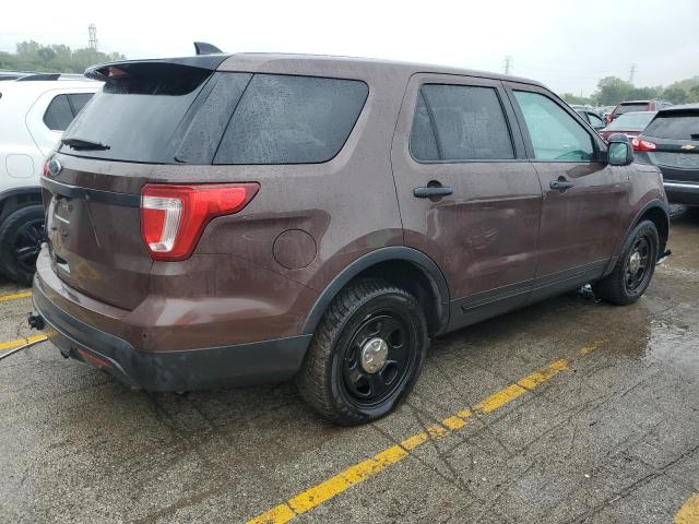1FM5K8AR1HGC78528 - 2017 FORD EXPLORER POLICE INTERCEPTOR 栗色 照片 3
