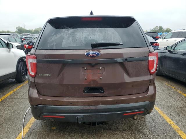 1FM5K8AR1HGC78528 - 2017 FORD EXPLORER POLICE INTERCEPTOR 栗色 照片 6