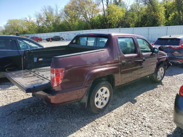 5FPYK16239B107349 - 2009 HONDA RIDGELINE RT MAROON photo 3