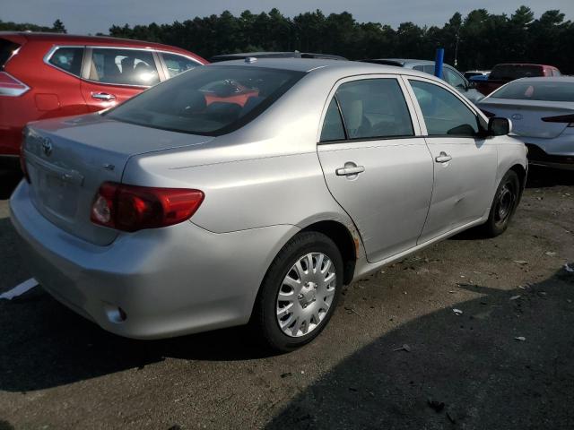 1NXBU4EE9AZ338785 - 2010 TOYOTA COROLLA BASE SILVER photo 3